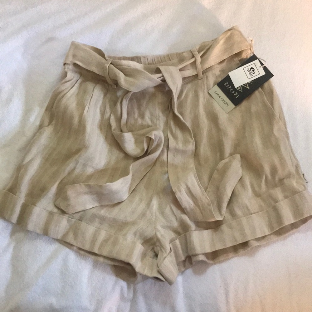 Never Worn Summer Shorts High Waisted Tie M
